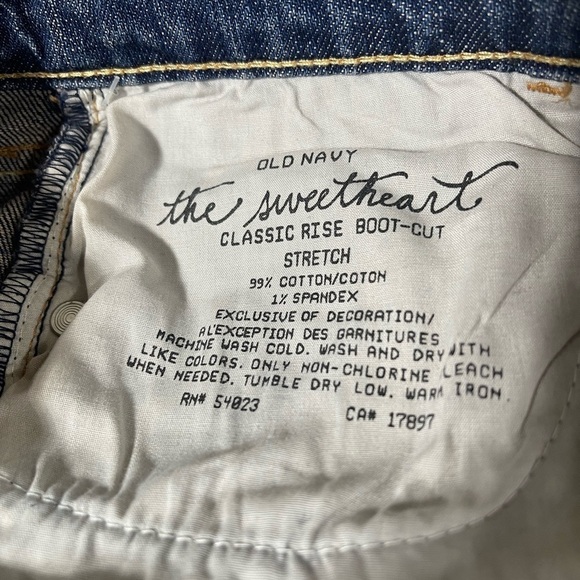 OLD NAVY NWT The Sweetheart Jeans 8 Short Classic Rise Slim Boot-cut Stretch - Picture 7 of 7